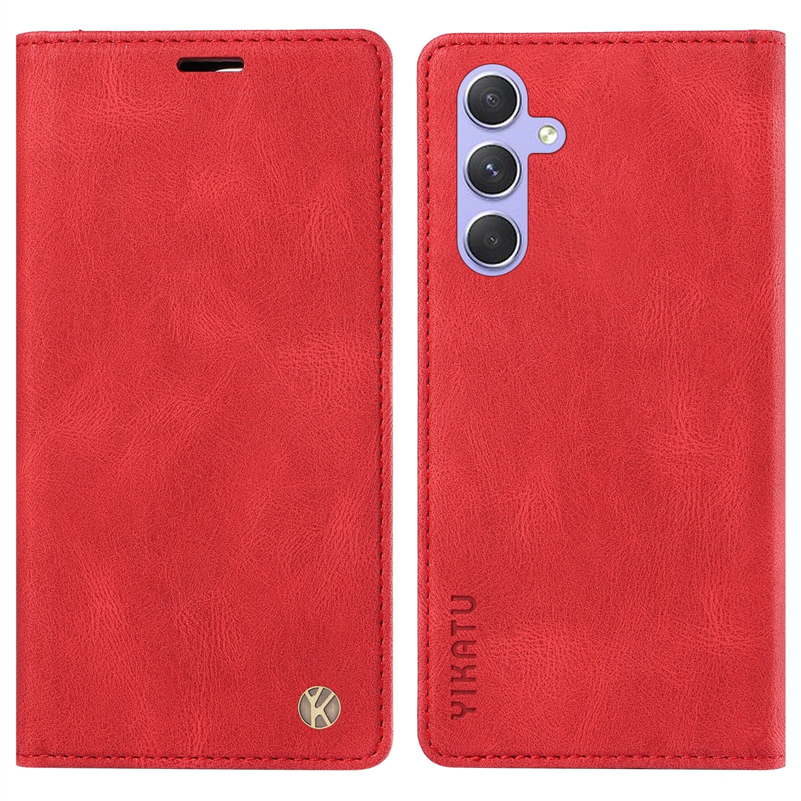 YIKATU YK-004 For Samsung Galaxy A54 5G Skin-touch Folio Flip Leather Cover Stand Wallet Phone Case YIKATU YK-004 For Samsung Galaxy A54 5G Skin-touch Folio Flip Leather Cover Stand Wallet Phone Case